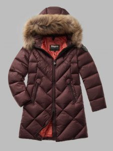 BLAUER – Piumino Donna Lungo Sfiancato Althea Mora int. Tulipano