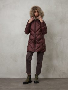 BLAUER – Piumino Donna Lungo Sfiancato Althea Mora int. Tulipano