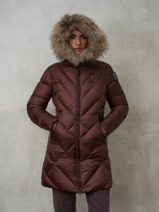 BLAUER – Piumino Donna Lungo Sfiancato Althea Mora int. Tulipano