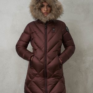 BLAUER – Piumino Donna Lungo Sfiancato Althea Mora int. Tulipano