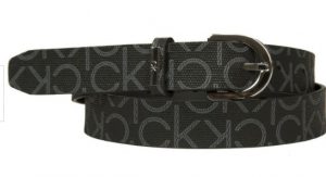 CALVIN KLEIN – Cintura da Donna Ck Round Belt 25Mm Mono Nero