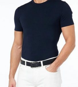 CALVIN KLEIN JEANS – Cintura da Uomo Adj/Rev Slim Frame Lux 35 Nero
