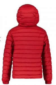 REFRIGIWEAR – Piumino Kids-Junior con Cappuccio e Tasca Rosso