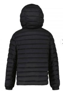 REFRIGIWEAR – Piumino Kids-Junior con Cappuccio e Tasca Blu/Nero