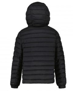 REFRIGIWEAR – Piumino Kids-Junior con Cappuccio e Tasca Nero