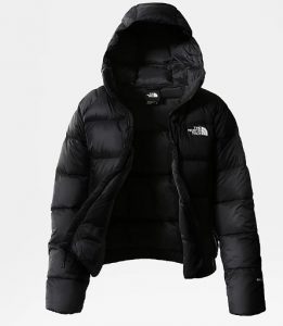 THE NORTH FACE – Giacca in Piumino con Cappuccio Hyalite da Donna Nero
