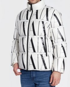 ARMANI EXCHANGE – Giacca Uomo in Denim Effetto Used Bianco