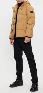 CALVIN KLEIN – Piumino Uomo con Cappuccio in Nylon Riciclato Cachi