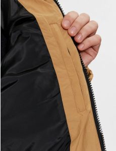 CALVIN KLEIN – Piumino Uomo con Cappuccio in Nylon Riciclato Cachi