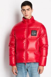 ARMANI EXCHANGE – Piumino Uomo Fullzip Icon Period Rosso