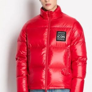 ARMANI EXCHANGE – Piumino Uomo Fullzip Icon Period Rosso