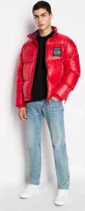 ARMANI EXCHANGE – Piumino Uomo Fullzip Icon Period Rosso