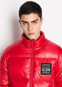 ARMANI EXCHANGE – Piumino Uomo Fullzip Icon Period Rosso