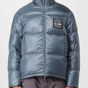 ARMANI EXCHANGE – Piumino Uomo Fullzip Icon Period Dark Slate