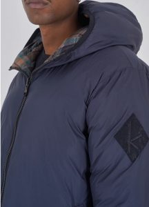 KEJO – Giubbotto Uomo 200 Grammi Reversibile Lato Unito e Lato Stampato Blu