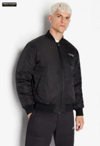 ARMANI EXCHANGE – Blouson Uomo Armani Sustainability Values Nero