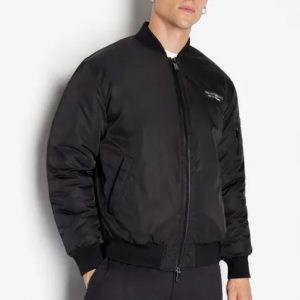 ARMANI EXCHANGE – Blouson Uomo Armani Sustainability Values Nero
