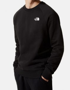 THE NORTH FACE – Felpa Uomo Raglan Red Box Crew Nera