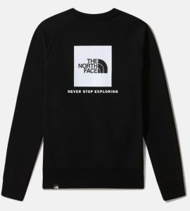 THE NORTH FACE – Felpa Uomo Raglan Red Box Crew Nera