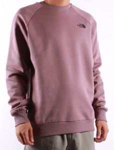 THE NORTH FACE – Felpa da Uomo Raglan Red Box Crew Glicine