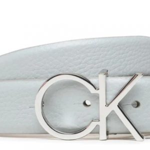 CALVIN KLEIN – Cintura da Donna Re-Lock Ck Logo Belt Bianco