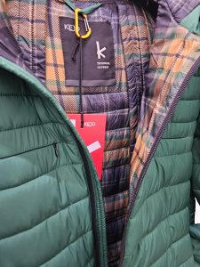 KEJO – Giubbotto Uomo 100 Grammi con Cappuccio con Stampa Interna Verde Foresta