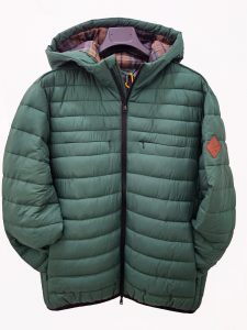 KEJO – Giubbotto Uomo 100 Grammi con Cappuccio con Stampa Interna Verde Foresta