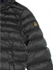 REFRIGIWEAR – Piumino Bambina Kids-Junior con Cappuccio Nero