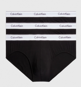 CALVIN KLEIN – Slip Uomo In Confezione Da 3 – Modern Cotton Nero