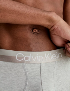 CALVIN KLEIN – Boxer Uomo Aderenti in Confezione Da 3 – Modern Structure Bianco/Nero/Grigio