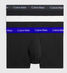 CALVIN KLEIN – Boxer Uomo a Vita Bassa in Confezione Da 3 – Micro Stretch Wicking Grigio/Bianco/Blu
