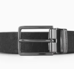 ARMANI EXCHANGE – Cintura Uomo in Materiale Riciclato Nero