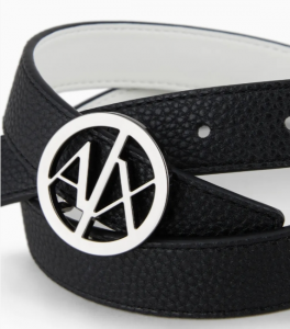 ARMANI EXCHANGE – Cintura Donna Double Face Nero/Bianco