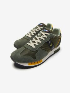 BLAUER – Scarpe Uomo Running Queens Verde Militare