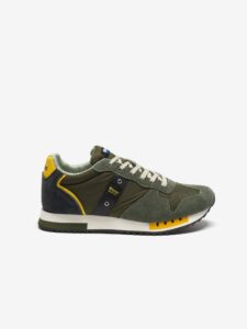 BLAUER – Scarpe Uomo Running Queens Verde Militare