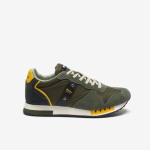 BLAUER – Scarpe Uomo Running Queens Verde Militare