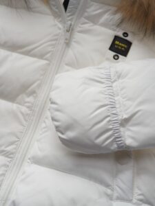 BLAUER – Piumino Baby con Bordo in Pelliccia Bianco