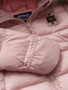 BLAUER – Piumino Baby con Bordo in Pelliccia Rosa