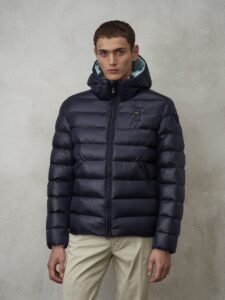 BLAUER – Piumino Uomo in Nylon Eco Adams Blu
