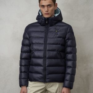 BLAUER – Piumino Uomo in Nylon Eco Adams Blu