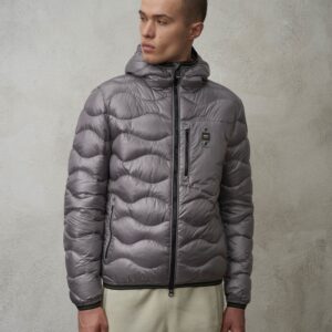 BLAUER –  Piumino Ondina Uomo Wave Grigio Ferro