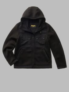 BLAUER – Felpa Uomo in Neoprene e Taslan Nero