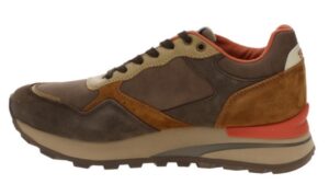 BLAUER – Scarpe Uomo Sneakers in Vera Pelle Scamosciata Marrone