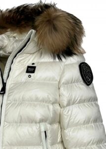 BLAUER – Piumino Bambina Imbottito con Pelliccia Rimovibile Bianco