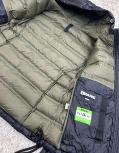 BLAUER – Piumino Bambina Imbottito Ovattato con Chiusura Zip Nero