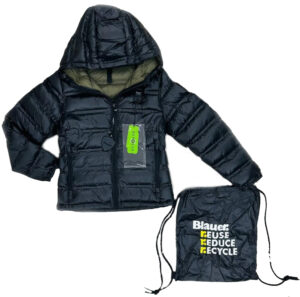 BLAUER – Piumino Bambina Imbottito Ovattato con Chiusura Zip Nero