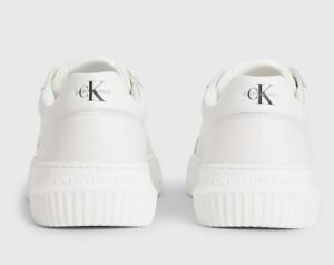 CALVIN KLEIN JEANS – Scarpe Donna Sneaker in Pelle Bianco