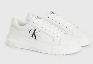CALVIN KLEIN JEANS – Scarpe Donna Sneaker in Pelle Bianco
