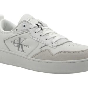 CALVIN KLEIN JEANS – Sneaker Uomo Basket Cupsole Triplo Bianco