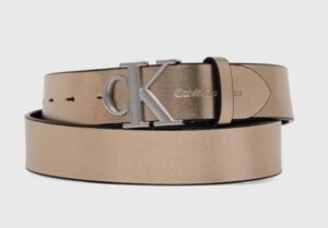 CALVIN KLEIN JEANS – Cintura da Donna Realizzata in Diversi Materiali Oro